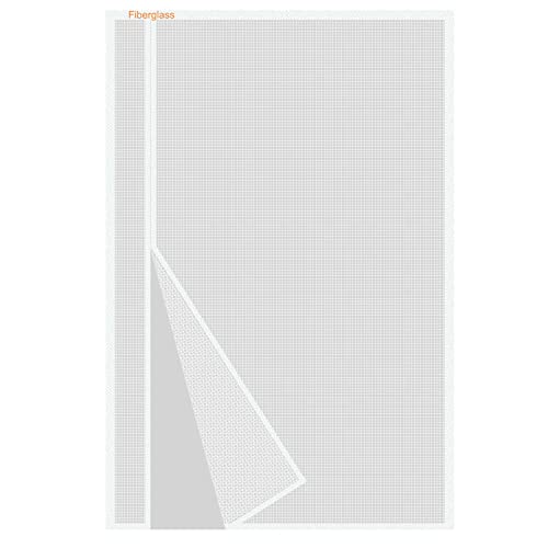 Risareyi Side Opening Magnetic Screen Door in Fiberglass 34x80inch, White - Thicken Mesh Screen Magnetic Closure Keep Bugs Out, Reversible for Left/Right Door - Image 1