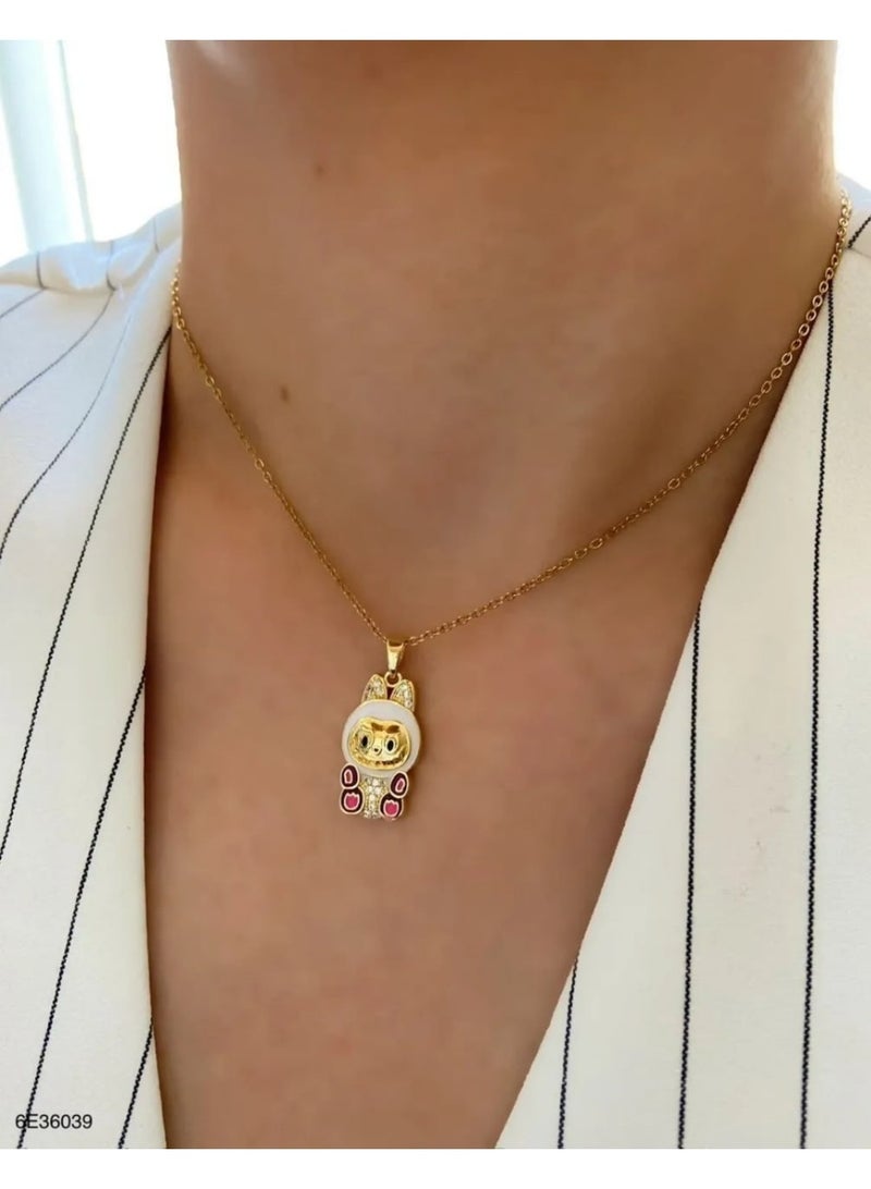Stainless Steel Pendant Necklace Charm Chain for Women Accessories - Image 4