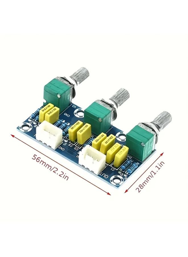 XH M802 Passive Tone Board Amplifier Pre Boost Power Module Bass Treble Adjustment - Image 4