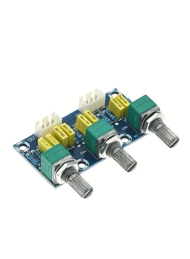 XH M802 Passive Tone Board Amplifier Pre Boost Power Module Bass Treble Adjustment - Image 2