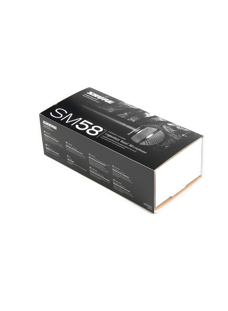 Shure Incorporated Shure SM58 Pro XLR Dynamic Microphone - Professional Studio & Live Performance Cardioid Mic for Vocals, Podcasting, and Recording SM58-LCE Black - Image 2
