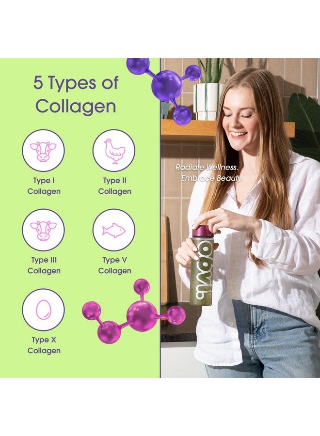Obvi Collagen Greens | Organic Greens Superfood Powder with Collagen Peptides | Probiotics for Gut Health, Skin, Hair, Nails | Gluten-Free, Zero Sugar | Strawberry Lychee Flavor, 25 Servings - Image 5