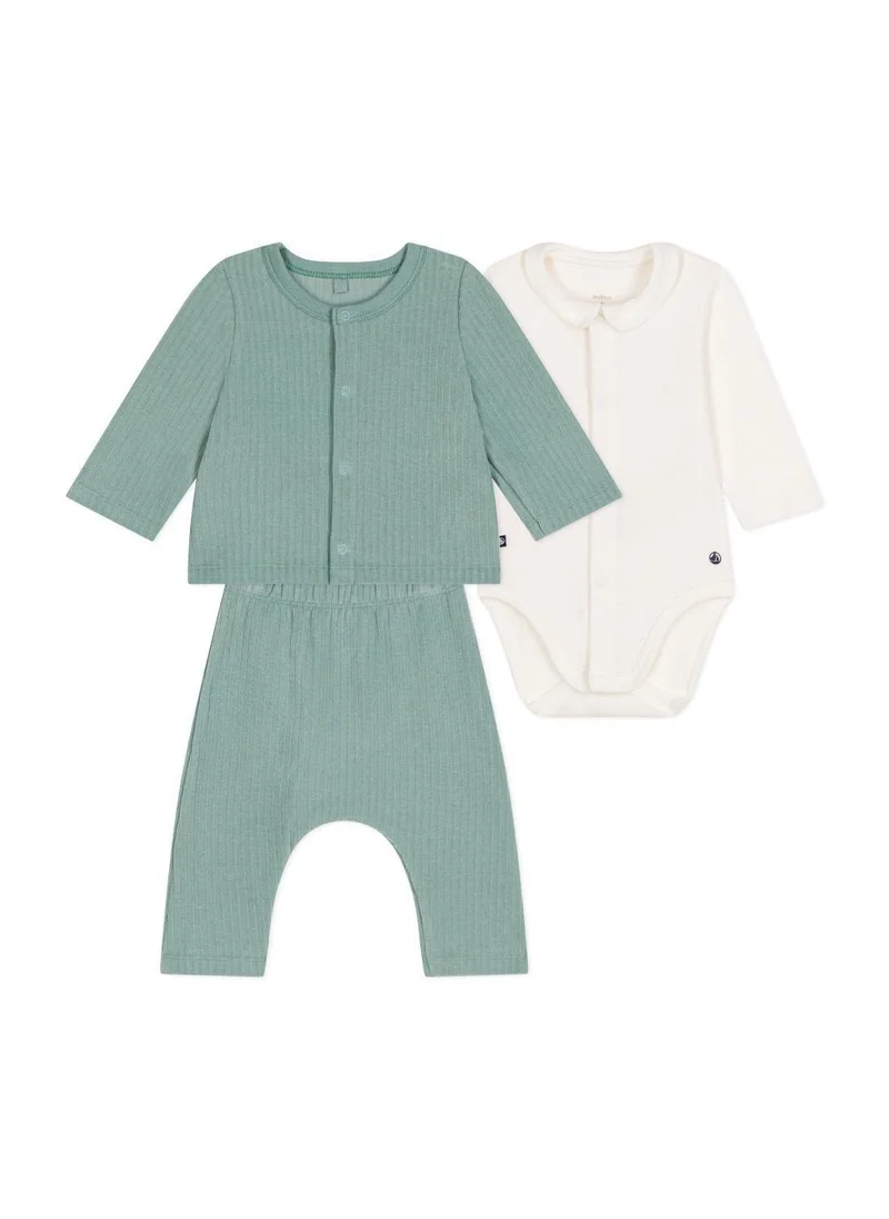 بيتي باتو Babies' 3-piece set in velour