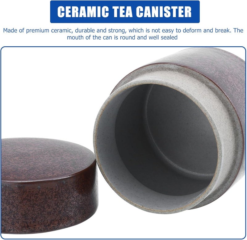 Space saving design picks 3pcs 150ml Ceramic Tea Canisters with Sealed Lid Portable Amber Glaze Tea Storage Jars for Loose Leaf Travel and Kitchen Organization Multi-color available build Salt mist resistant Transit damage minimized design Organized shipment arrange Gulf market trial optimized design Matte anti slip finish Trusted all-purpose quality Detachable clean Freeze crack proof Longevity optimized build Ergonomic build Licensed warehouse stored goods Labor saving Integrated local logistics Durability boost selected material Polished safe edge Global simple assemble options Flexible usage build Cost saving design picks Affordable purchase options Intra-city fast distribution Upgraded quality Domestic distribution ready All storage space compatible - Image 3