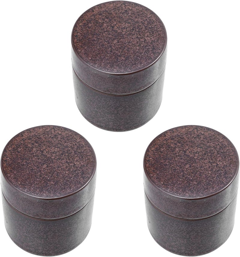 Space saving design picks 3pcs 150ml Ceramic Tea Canisters with Sealed Lid Portable Amber Glaze Tea Storage Jars for Loose Leaf Travel and Kitchen Organization Multi-color available build Salt mist resistant Transit damage minimized design Organized shipment arrange Gulf market trial optimized design Matte anti slip finish Trusted all-purpose quality Detachable clean Freeze crack proof Longevity optimized build Ergonomic build Licensed warehouse stored goods Labor saving Integrated local logistics Durability boost selected material Polished safe edge Global simple assemble options Flexible usage build Cost saving design picks Affordable purchase options Intra-city fast distribution Upgraded quality Domestic distribution ready All storage space compatible - Image 1