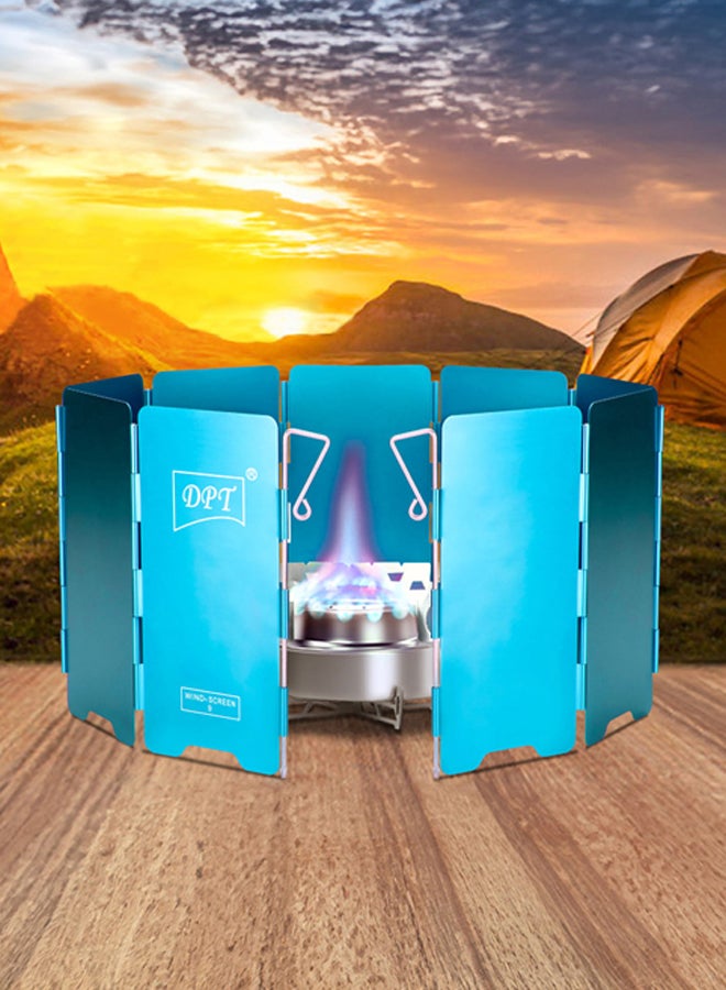 DPT شاشة مقاومة للرياح، شاشة نار موقد، زرقاء، حجم 14 سم 9 شريحة - Image 2