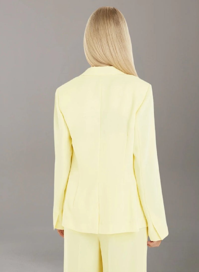 كالفن كلاين بليزر من نسيج التويل بقصة سليم - Image 2