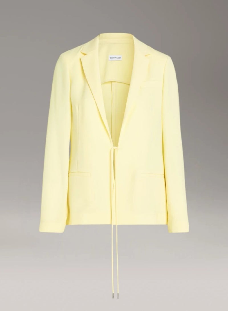 كالفن كلاين بليزر من نسيج التويل بقصة سليم - Image 4