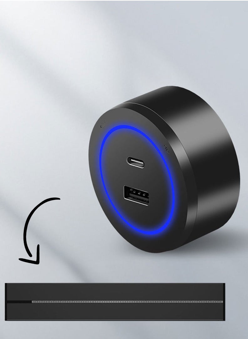قابس USB وType-c لخط التوصيل المثبت على الحائط