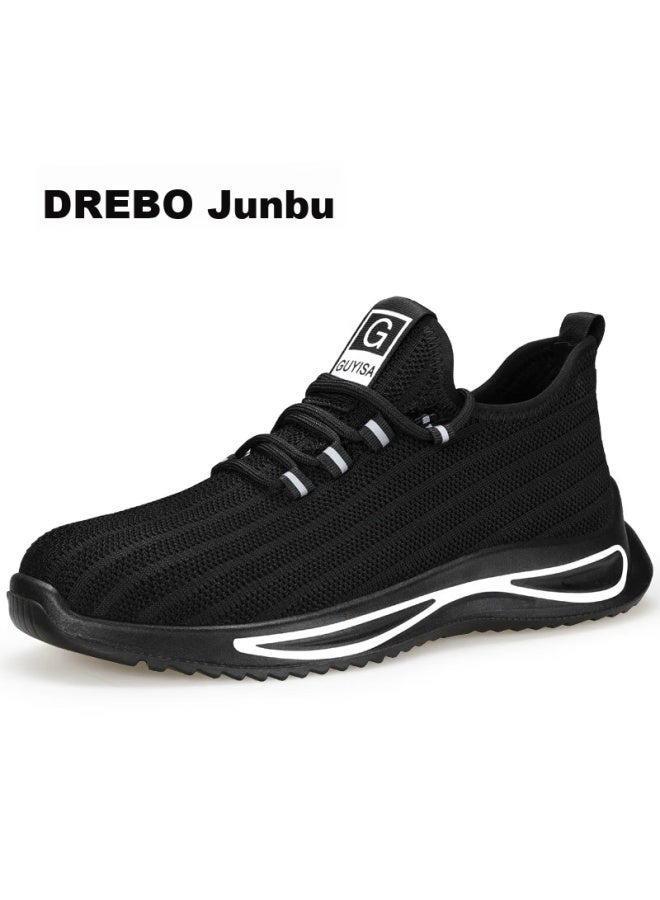 JUNBU Safety Shoes For Men, Summer Breathable Steel Toe Cap, Anti-Smashing, Anti-Puncture, Lightweight, Odor-Resistant, Construction Site Work Shoes 1080F Size 38 - Image 5
