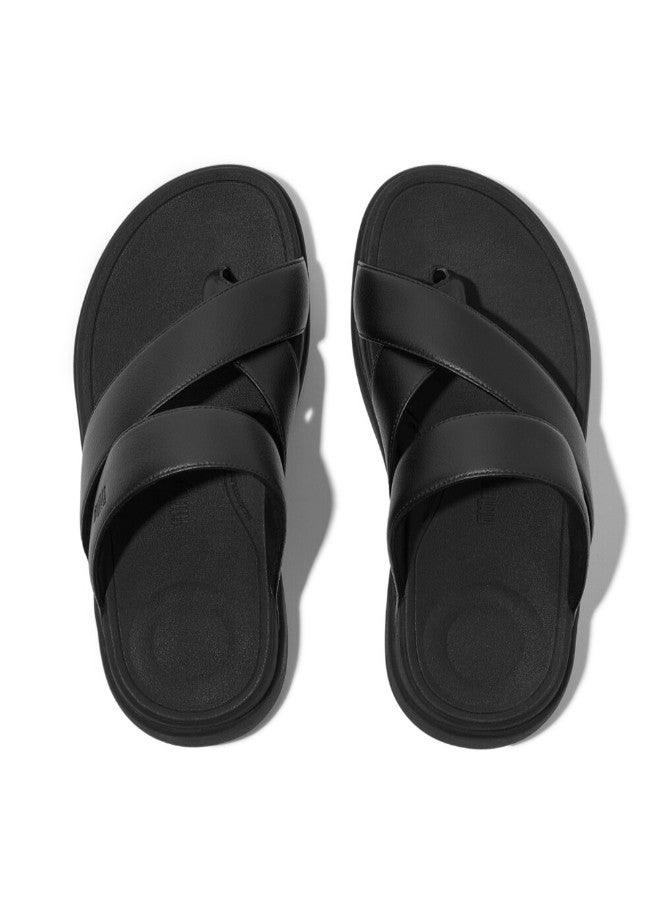 FitFlop 049-847 Fitflop Mens F-Mode Go Mens Sling Toe-Post Sandals IW9-090 Black - Image 3