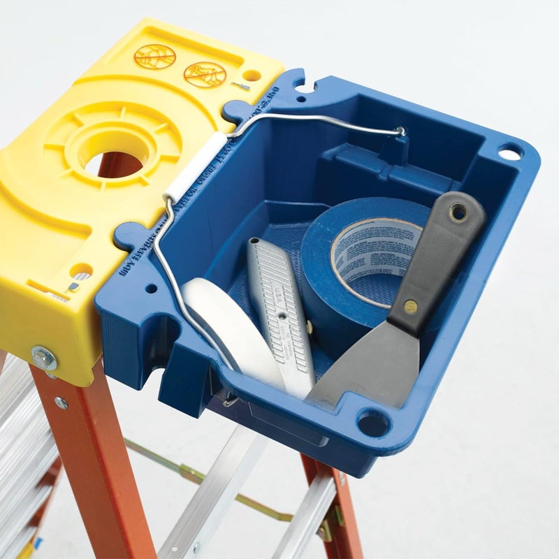 SZHY-LINK AC52-UB Ladder Bucket Ladder Accessories for Werner Ladder, Ladder Tool Holder Blue - Image 5