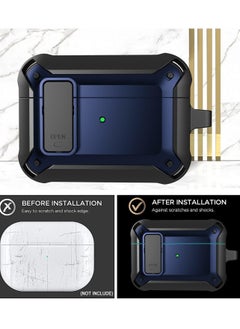 JAJEEK Upgraded [Secure Lock] Armor AirPods Pro Case – Durable Shockproof Protective Cover for Apple AirPods Pro, Sleek Wireless Earbuds Case with Keychain Clip, Stylish and Secure for Men & Women  - Image 5