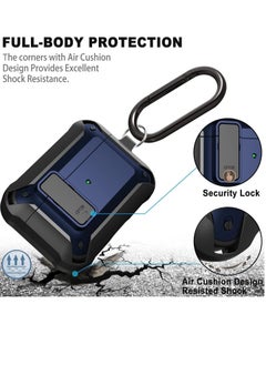 JAJEEK Upgraded [Secure Lock] Armor AirPods Pro Case – Durable Shockproof Protective Cover for Apple AirPods Pro, Sleek Wireless Earbuds Case with Keychain Clip, Stylish and Secure for Men & Women  - Image 4