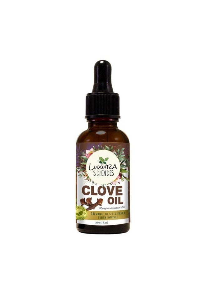 Luxura Sciences Organic Clove Oil For Teeth (Natural - Undiluted) Therapeutic Grade- Perfect For Aromatherapy, Relaxation, Skin Therapy & More! (30 Ml)  - Image 2