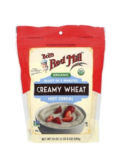 Bobs red mill Bob's Red Mill, Organic Creamy Wheat Hot Cereal, 24 oz (680 g)  - Image 1