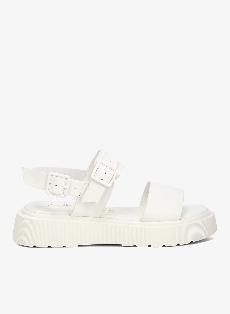 Chunky Sandals in White
