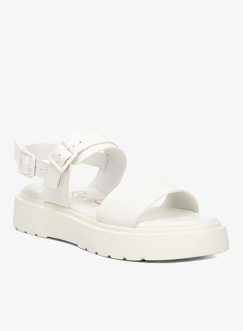 London Rag White Chunky Sandals in White for Women | Best Price UAE