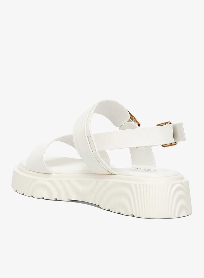 London Rag White Chunky Sandals in White for Women | Best Price UAE