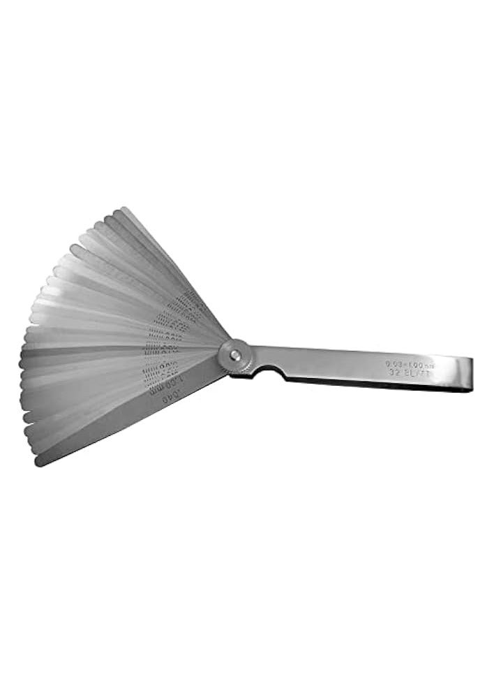 بروماس أداة قياس قياس 32 شفرة من الفولاذ لقياس عرض الفجوة أو سمكها - Image 4