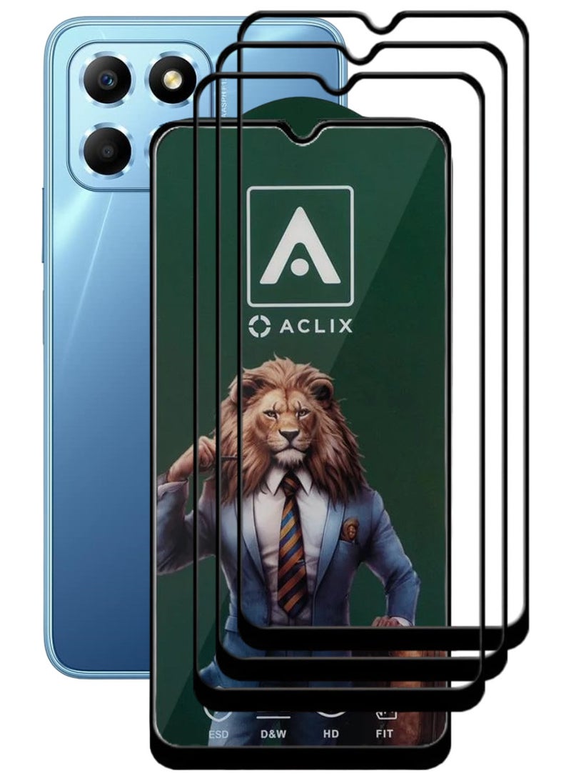 ACLIX 3 Pieces Antistatic ESD Dustproof Premium Quality High Definition Tempered Glass Screen Protector Designed For Honor X6 - Image 1