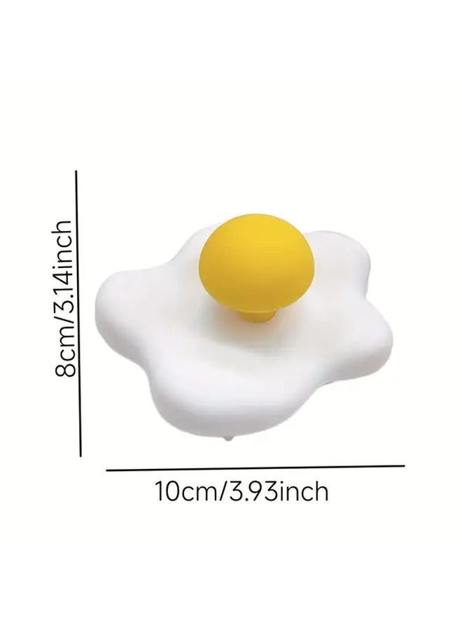 Sunny Side Up Egg Massage Comb Silicone Scalp Massager For Hair Relaxation Portable - Image 3