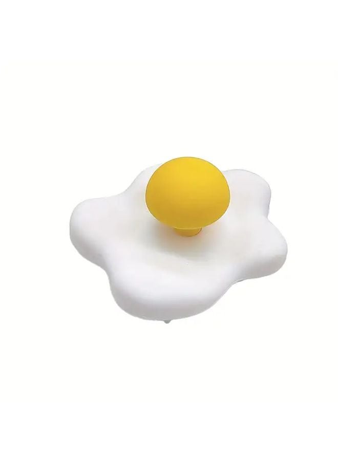 Sunny Side Up Egg Massage Comb Silicone Scalp Massager For Hair Relaxation Portable - Image 5