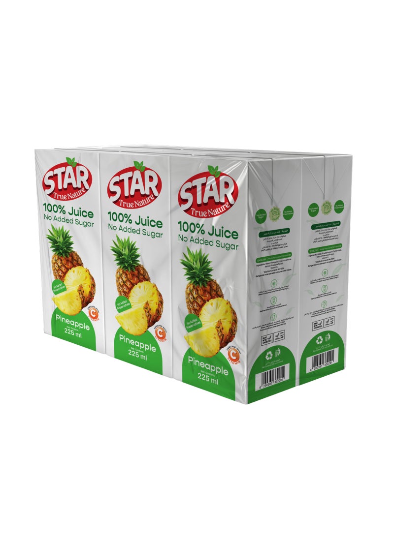 Star Pineapple 100% Juice Tetra Promo Pack - Image 1