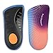 JSHshield InsolesOrthotics Inserts 34 LengthHigh Arch Support Half Shoe Insert for Flat FeetPlantar FasciitisOverPronationRelief Heel Spur PainHeel Cushion Fit Men Womens - Image 1