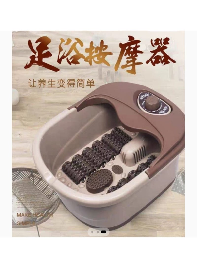 Electric Foot Spa Bath Massager with Heat and Motorized Massage Rollers Automatic Heating Tub Pedicure Bucket for Foot Pain Relief Stress Relaxation - Image 4
