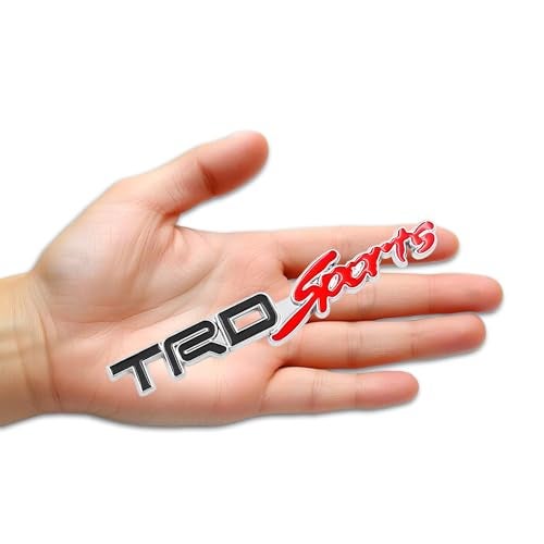 SIAGO SIA305 Premium TrdSports Metal Car Sticker - Durable & Stylish Auto Emblem for Vehicles - Customizable Designs - Easy Installation - Weather-Resistant & Long-Lasting - Image 1