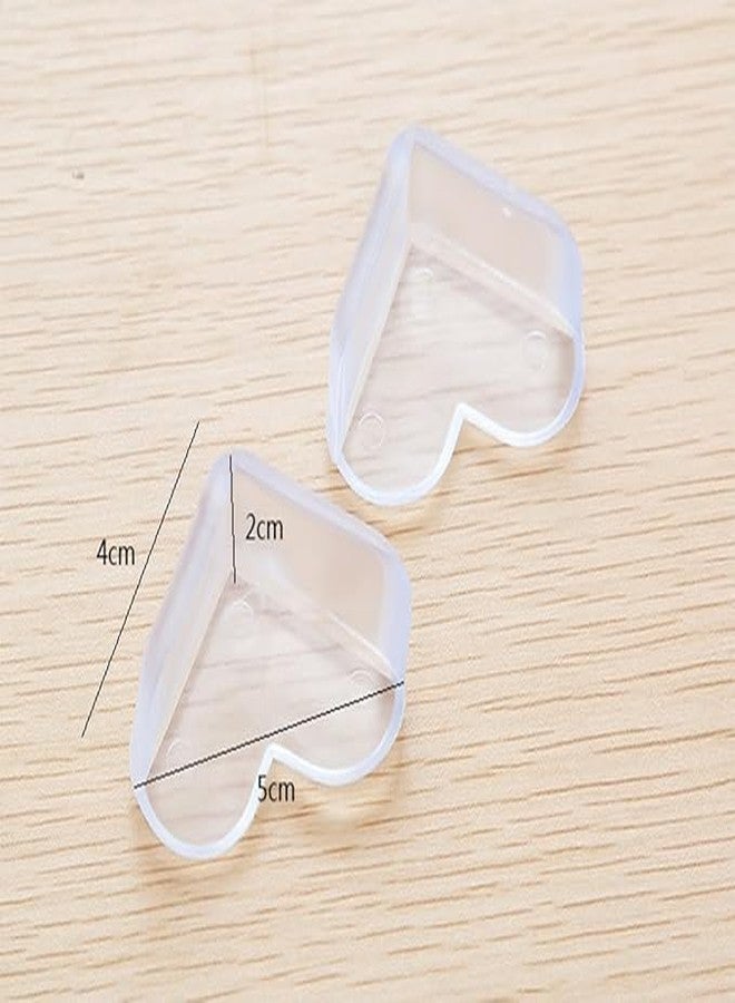 Prostuff.in® Corner Protector for Furniture - Heart-Shaped Table Edge Guards with Silicone and Soft Gel, Sharp Corner Protection- Childproof Safety for Sharp Edges, 4 x 5 cm, Transparent - 4pcs - Image 3