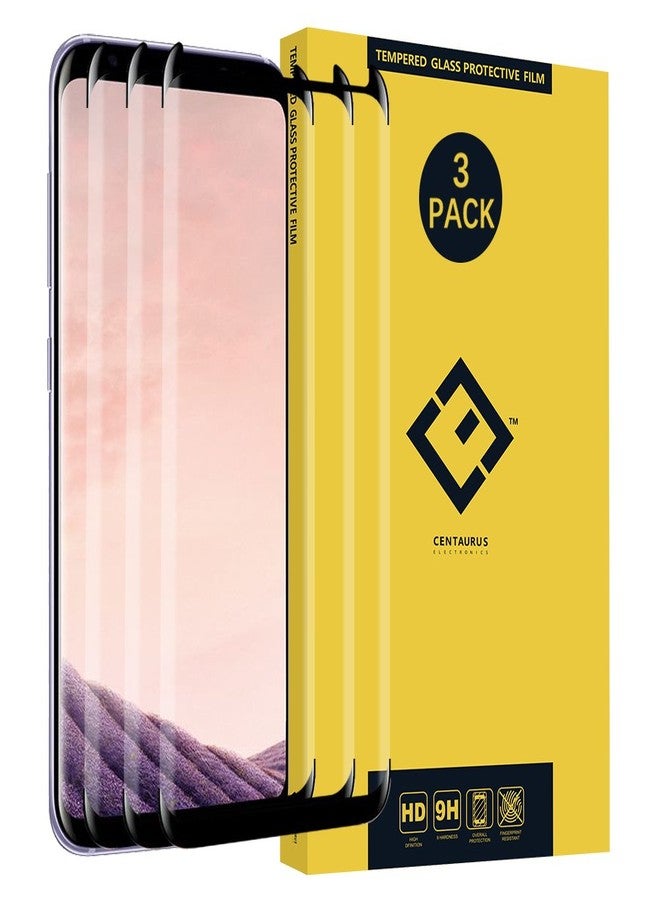 DEVMO (3-Packs) Compatible with Samsung Galaxy S8 Plus Screen Protector, [Full Coverage] [Shatter Proof] HD Clear Tempered Glass Protective Film fit Galaxy S8 Plus G955 G955F G955A G955P G955U G955V G955T - Image 1
