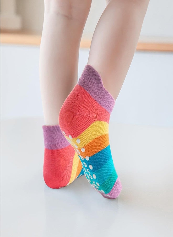 Aroveea Non Slip Grip Ankle Baby Socks 12 Pack for Toddler Boys and Girls Kids Infant Baby Cute Cotton Socks - Image 2
