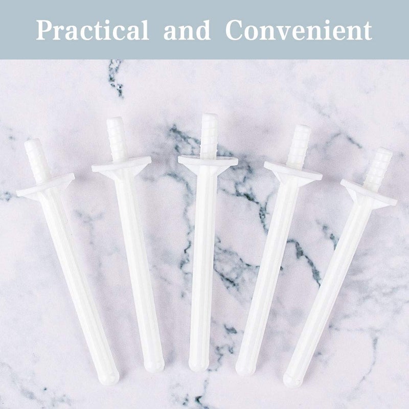 Rolybag 60 Pieces Plastic Wax Applicator Wands with Disposable Spatulas for Nose Hair Removal and Nostril Cleaning - Image 5