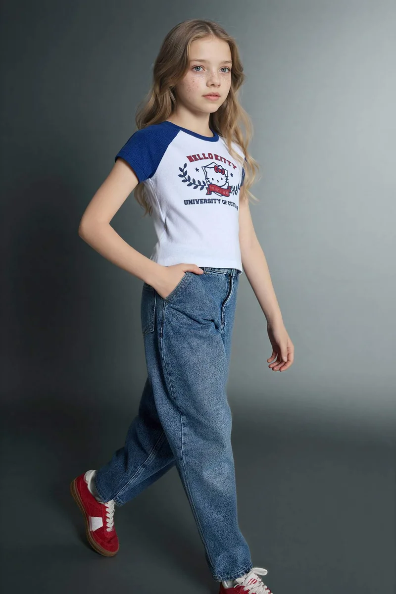 DeFacto Girl Baggy Fit Wide Leg Jeans