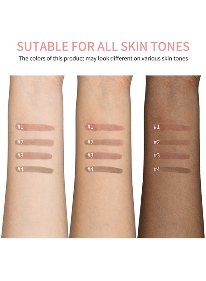 lakerain Peel Off Lip Liner Tattoo Peel Off Lip Stain Long Lasting Lip Stain Peel Off Infused with Hyaluronic Acid and Vitamin E Waterproof Long Lasting Highly Pigmented Matte Lip Tint Cool Cocoa #04 - Image 3