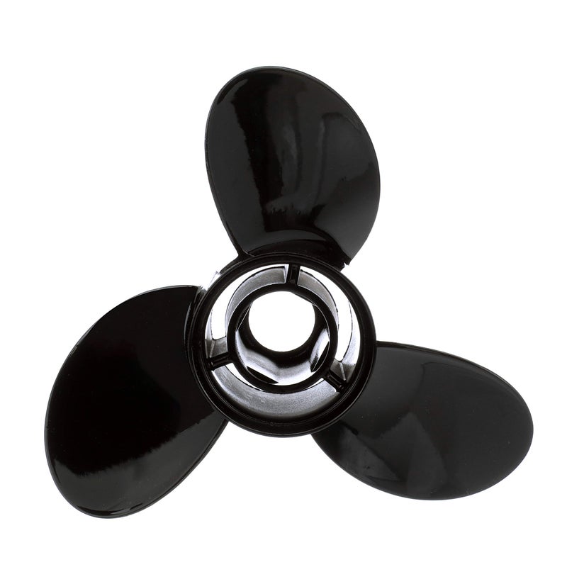 Quicksilver Black Diamond 3Blade Aluminum Propeller 113 dia x 10 pitch Right Hand