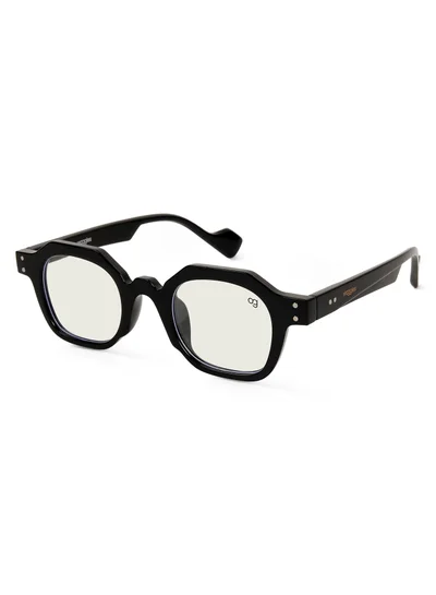 Woggles Designer Transparent Hexagonal Sunglasses| Men & Women| 100% Uv Protection