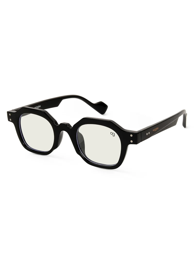 Woggles Designer Transparent Hexagonal Sunglasses| Men & Women| 100% Uv Protection