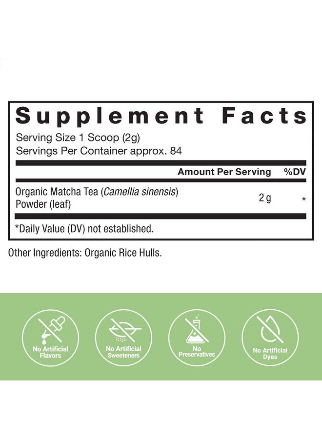 FORCE FACTOR Organic Matcha Green Tea Powder for Energy, Focus, and Daily Wellness, Culinary Grade, USDA-Certified Organic, Rich and Delicious Flavor 169g, 84 Servings - Image 2