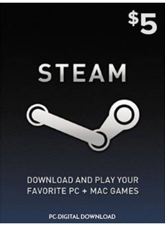 Steam Cards 5 USD (Delivery via SMS/WhatsApp)