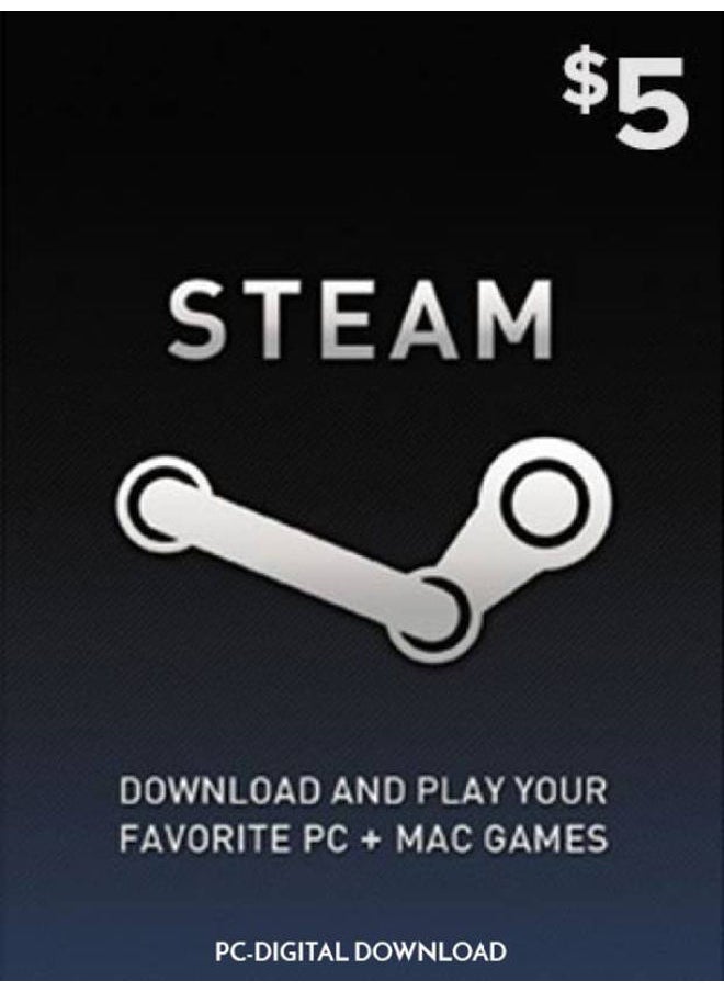 Steam - Steam Cards 5 USD (Delivery via SMS/WhatsApp) - Image 1