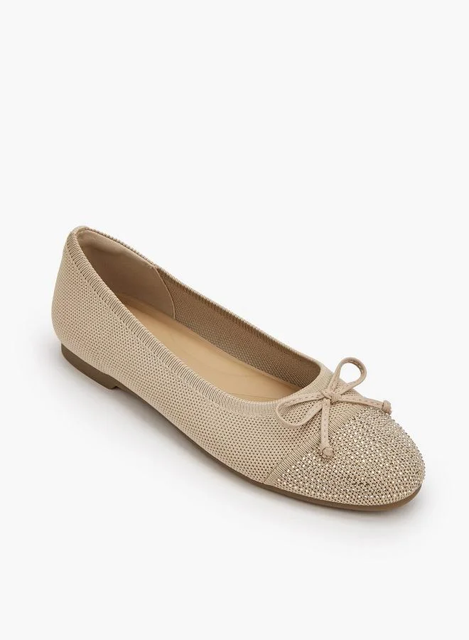 لو كونفورت Women Embellished Bow Accent Ballerina Shoes