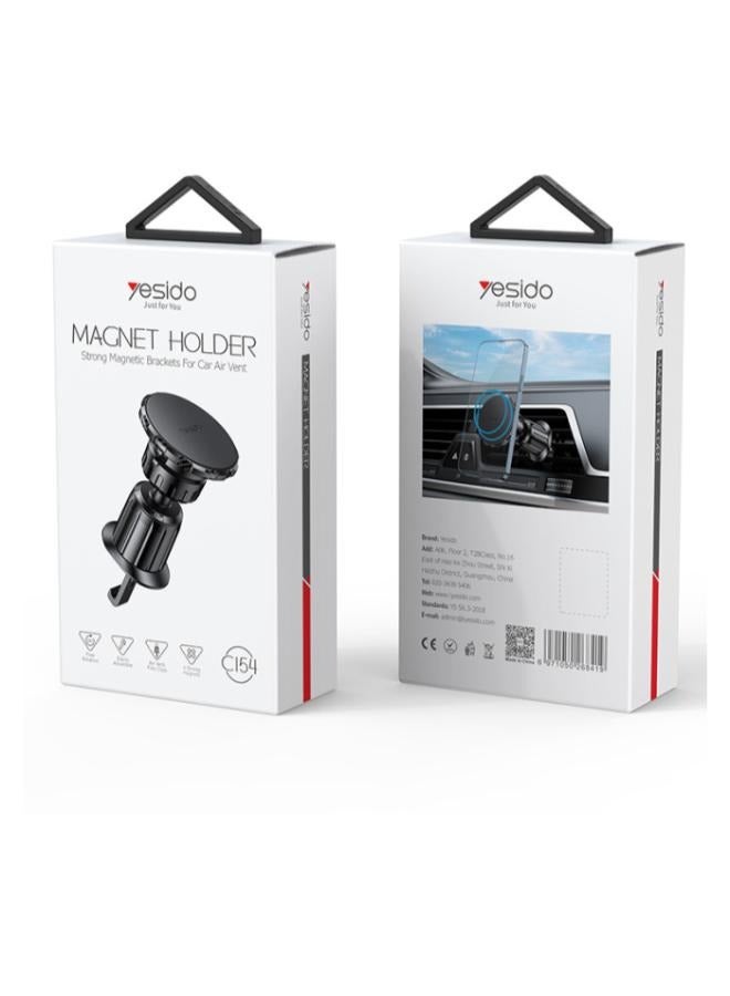 Yesido C154 Whole New Upgrade Zinc Alloy Magnetic Car Phone Holder|Air Outlet Adjustable Magnetic Car Mount  - Image 5