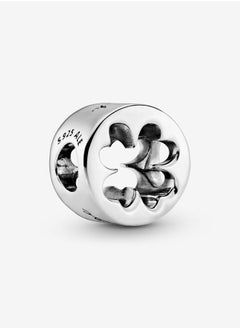 925 Sterling Silver Luck and Courage Four-Leaf Clover Charm for Pandora Moments Women's Bracelet 797868