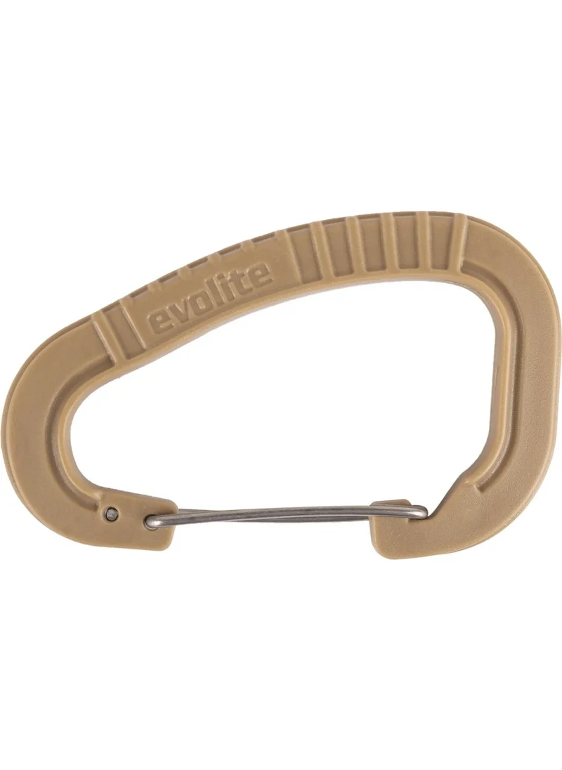 Evolite Strong Carabiner Set of 3 - Beige/red/blue