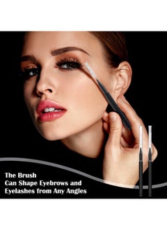 Patelai 150 Pieces Micro Eyebrow Brush with Cap Brow Lamination Spoolie Comb Lift Tools Lash Filler Eyelashes Extensions Eyebrows(Black)  - Image 5