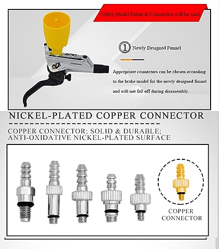 CYCEARTH Bicycle Brake Bleed Kit for Shimano TEKTRO MAGURA Zoom Bike Mineral Oil Hydraulic Disc Professional Tool Set - Image 2