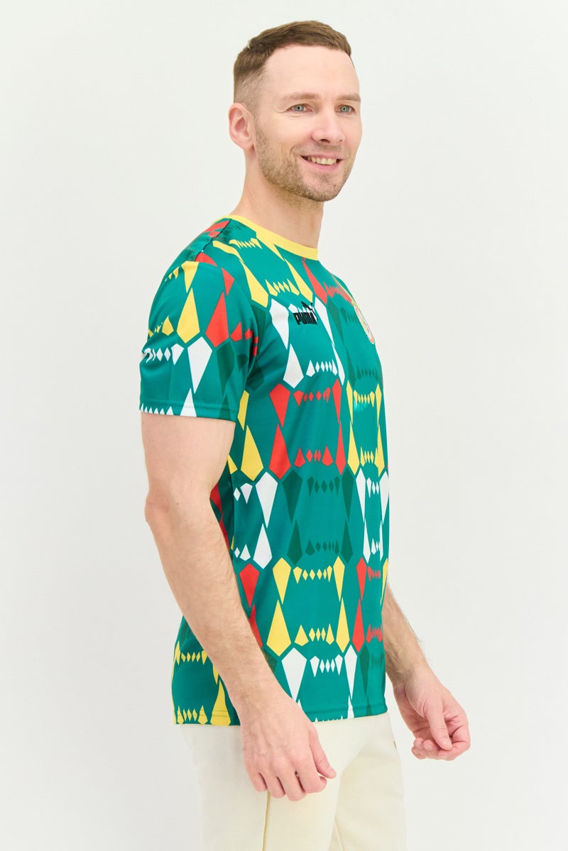 PUMA Men Relaxed Fit Short Sleeves Football Jersey, Multicolor  - Image 2